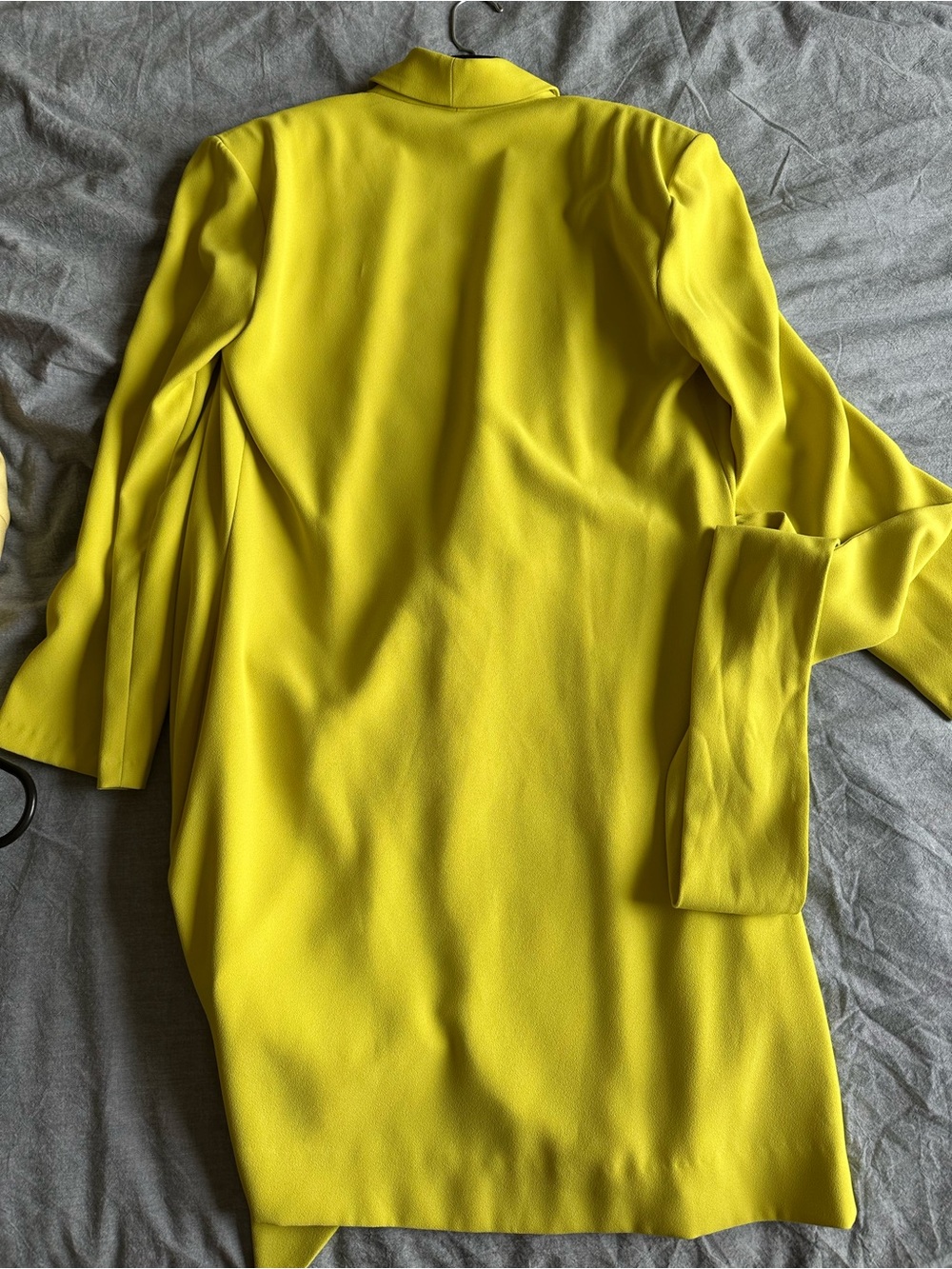 Zara Yellow Wrap Belted Dress - Picture 2 of 3